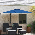 Tuinparasol 248x247x160 cm azurblauw