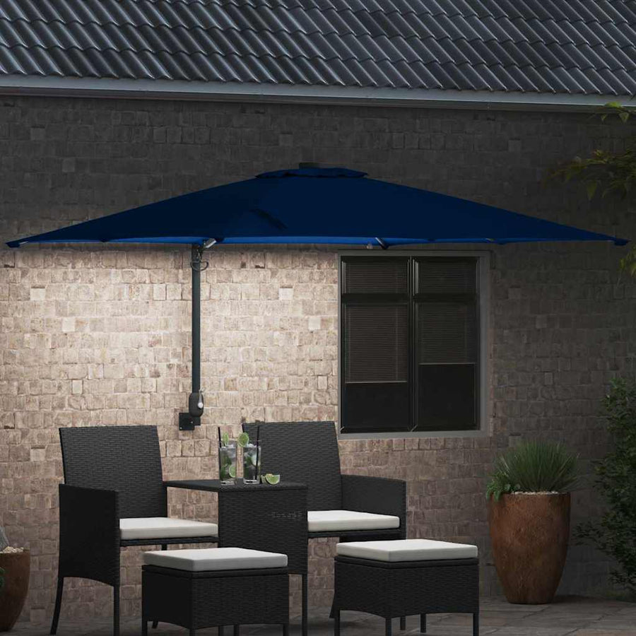 Tuinparasol Azurblauw 248.5 x 247.5 x 160 cm Stof