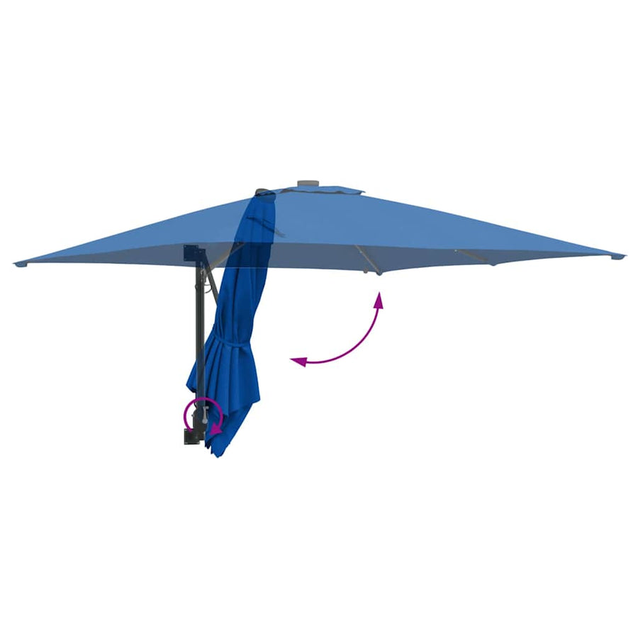 Tuinparasol Azurblauw 248.5 x 247.5 x 160 cm Stof