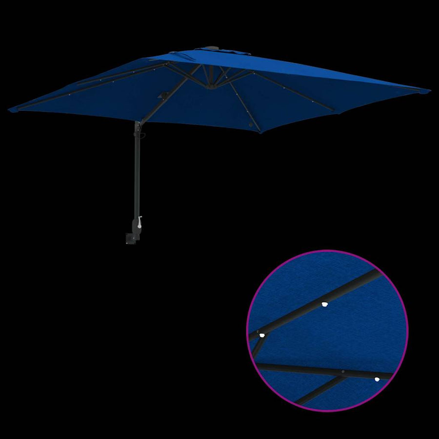 Tuinparasol Azurblauw 248.5 x 247.5 x 160 cm Stof