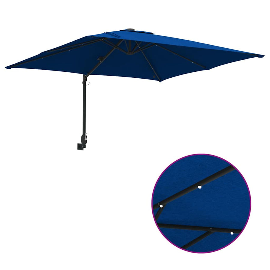 Tuinparasol Azurblauw 248.5 x 247.5 x 160 cm Stof