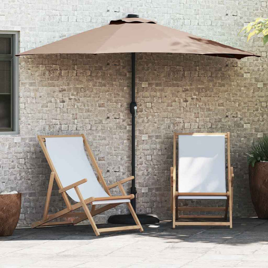 Tuinparasol Taupe 294 x 150 x 224 cm Stof