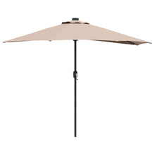 Tuinparasol Taupe 294 x 150 x 224 cm Stof