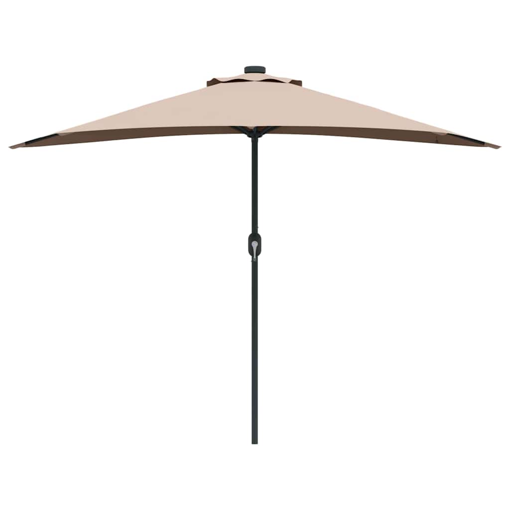 Tuinparasol Taupe 294 x 150 x 224 cm Stof
