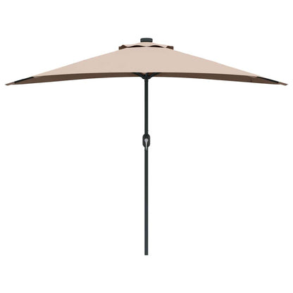 Tuinparasol Taupe 294 x 150 x 224 cm Stof