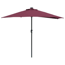 Tuinparasol Bordeauxrood 294 x 150 x 224 cm Stof