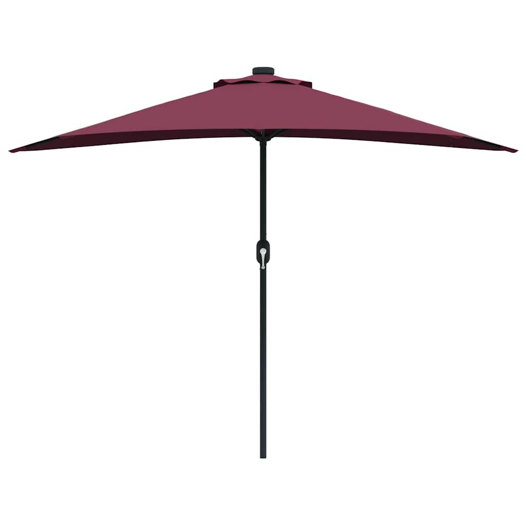 Tuinparasol Bordeauxrood 294 x 150 x 224 cm Stof