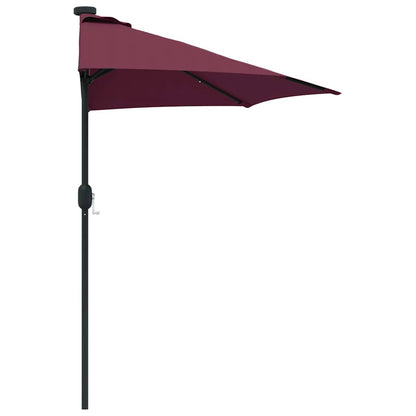 Tuinparasol Bordeauxrood 294 x 150 x 224 cm Stof