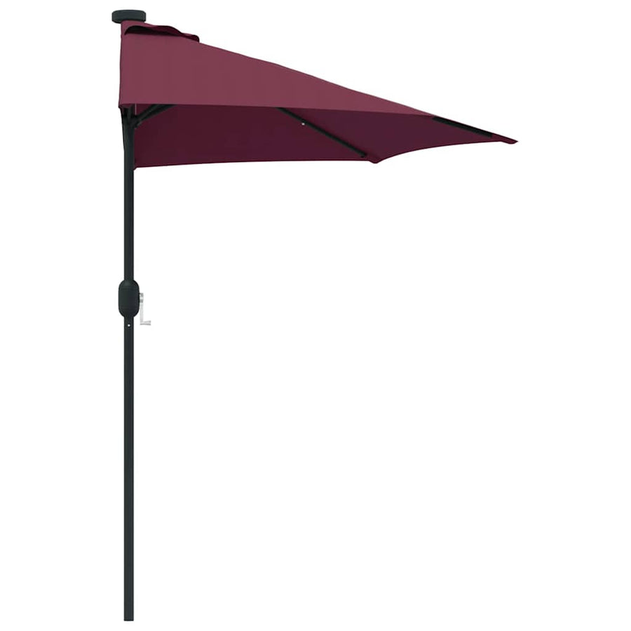 Tuinparasol Bordeauxrood 294 x 150 x 224 cm Stof