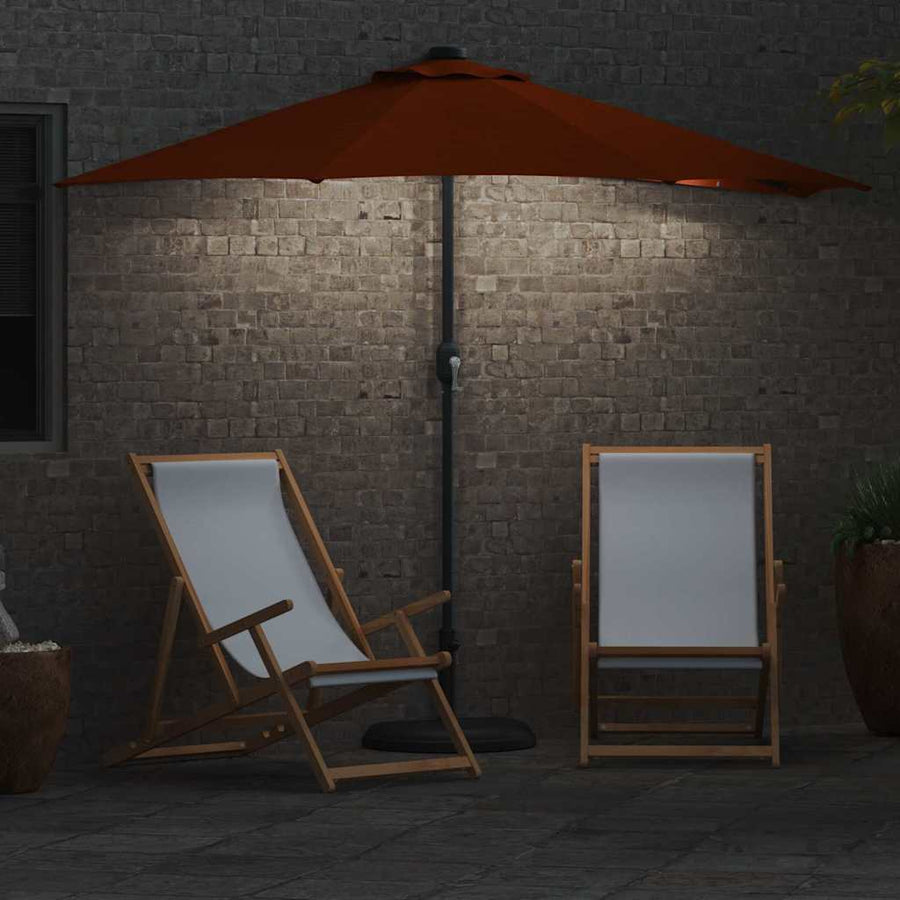 Tuinparasol Terracotta 294 x 150 x 224 cm Stof