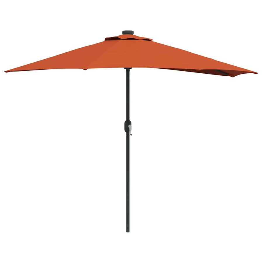 Tuinparasol Terracotta 294 x 150 x 224 cm Stof