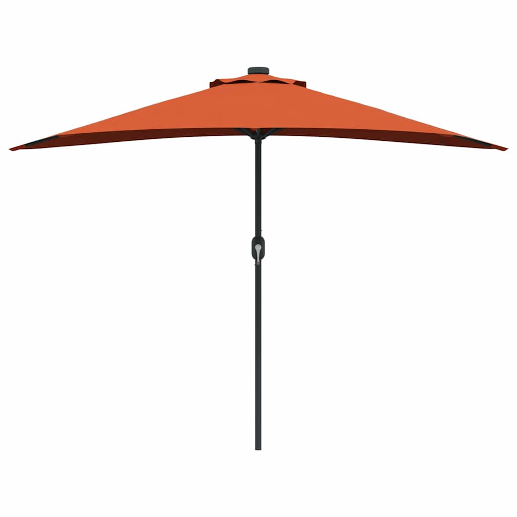 Tuinparasol Terracotta 294 x 150 x 224 cm Stof
