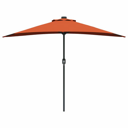 Tuinparasol Terracotta 294 x 150 x 224 cm Stof