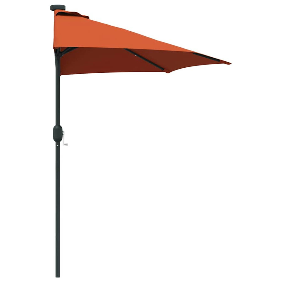 Tuinparasol Terracotta 294 x 150 x 224 cm Stof