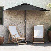 Tuinparasol 294x150x224 cm zwart