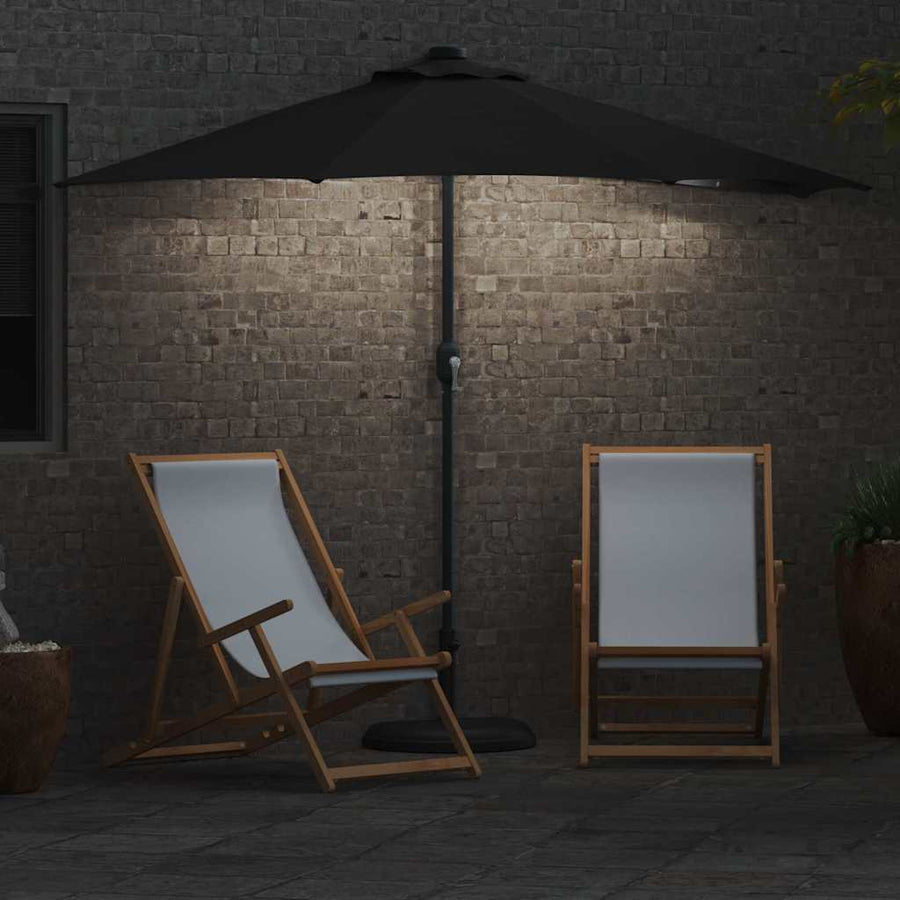 Tuinparasol Zwart 294 x 150 x 224 cm Stof