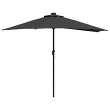 Tuinparasol Zwart 294 x 150 x 224 cm Stof