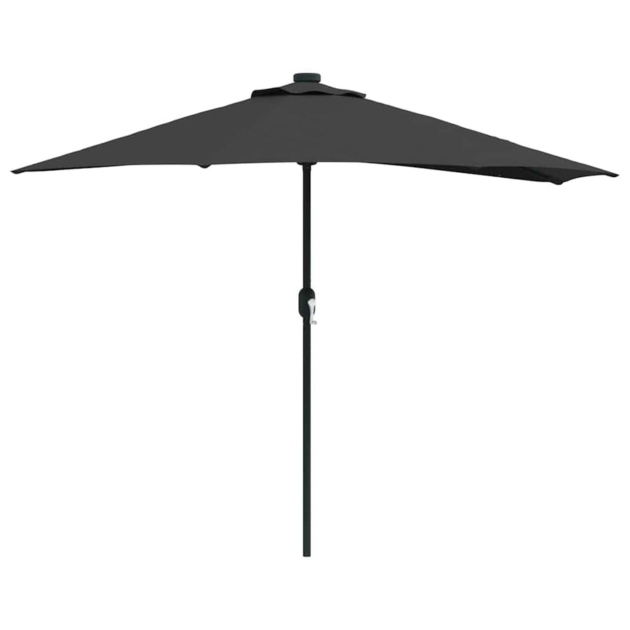 Tuinparasol Zwart 294 x 150 x 224 cm Stof