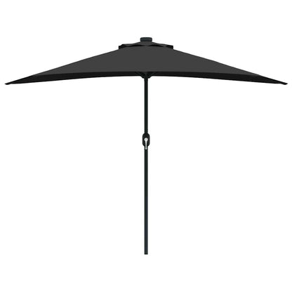 Tuinparasol Zwart 294 x 150 x 224 cm Stof