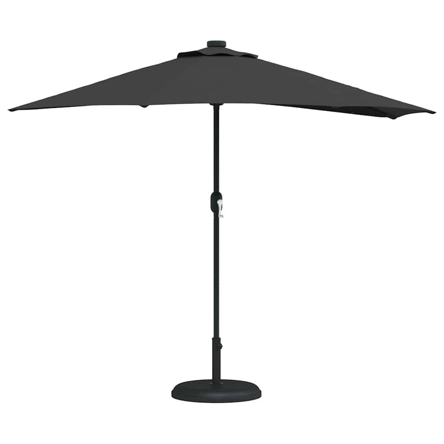 Tuinparasol Zwart 294 x 150 x 224 cm Stof