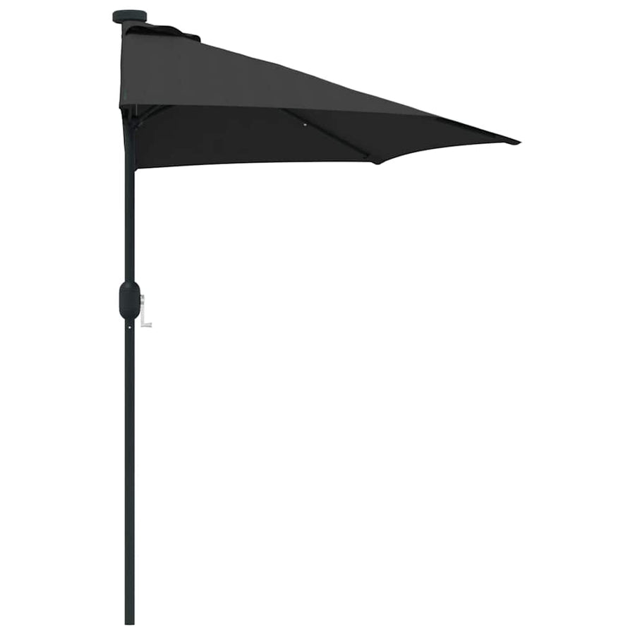 Tuinparasol Zwart 294 x 150 x 224 cm Stof
