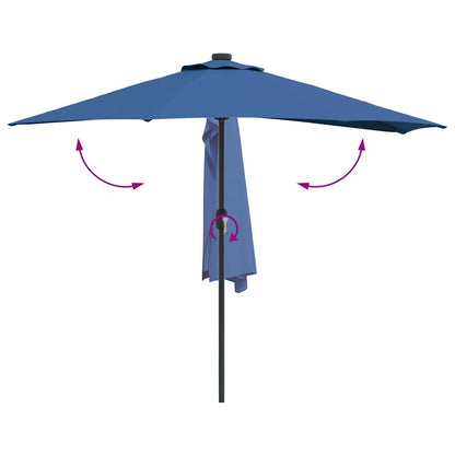 Tuinparasol Azurblauw 294 x 150 x 224 cm Stof