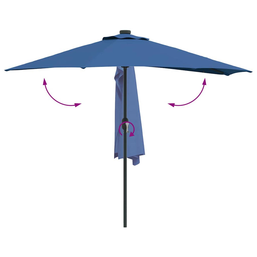 Tuinparasol Azurblauw 294 x 150 x 224 cm Stof