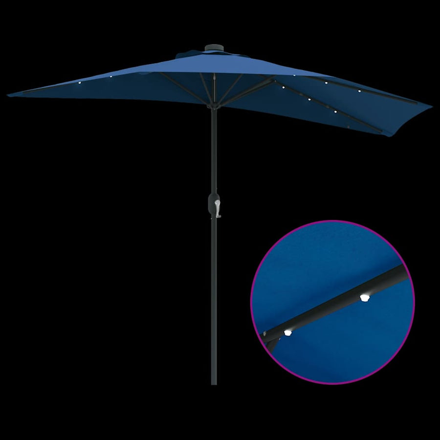 Tuinparasol Azurblauw 294 x 150 x 224 cm Stof
