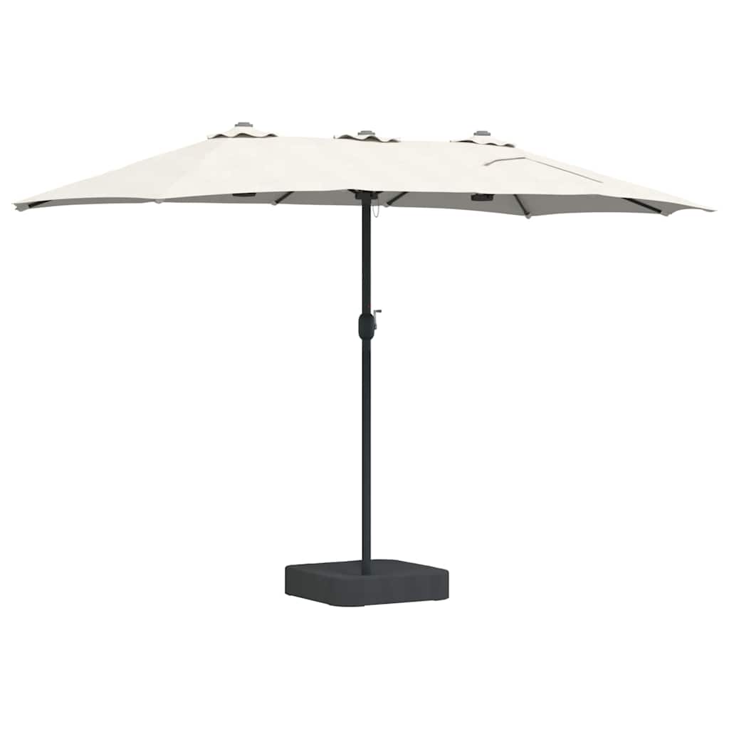 Tuinparasol Zand 385 x 209 x 244 cm Stof