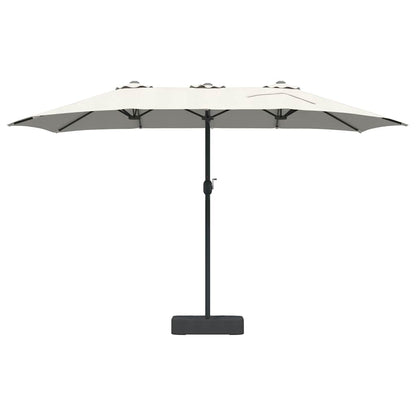 Tuinparasol Zand 385 x 209 x 244 cm Stof