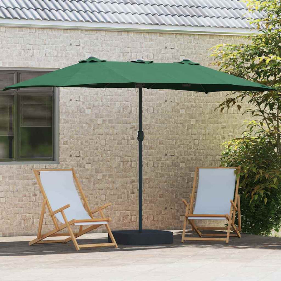 Tuinparasol Groen 385 x 209 x 244 cm Stof