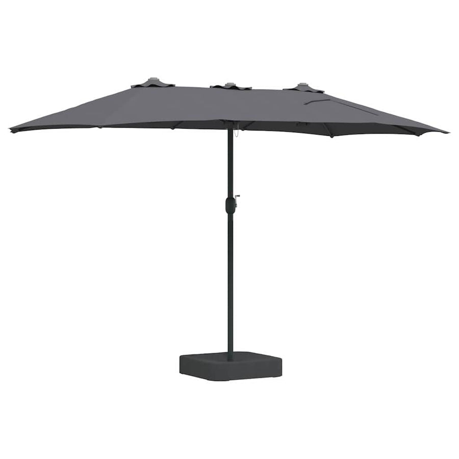 Tuinparasol Antraciet 385 x 209 x 244 cm Stof