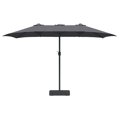 Tuinparasol Antraciet 385 x 209 x 244 cm Stof