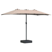 Tuinparasol Taupe 385 x 209 x 244 cm Stof