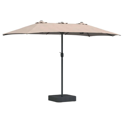 Tuinparasol Taupe 385 x 209 x 244 cm Stof