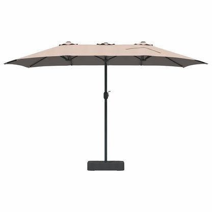 Tuinparasol Taupe 385 x 209 x 244 cm Stof
