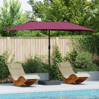 Tuinparasol 385 cm bordeauxrood