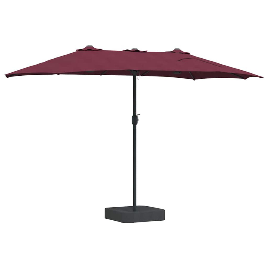 Tuinparasol Bordeauxrood 385 x 209 x 244 cm Stof