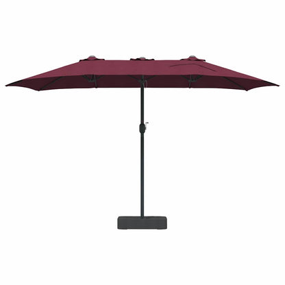 Tuinparasol Bordeauxrood 385 x 209 x 244 cm Stof