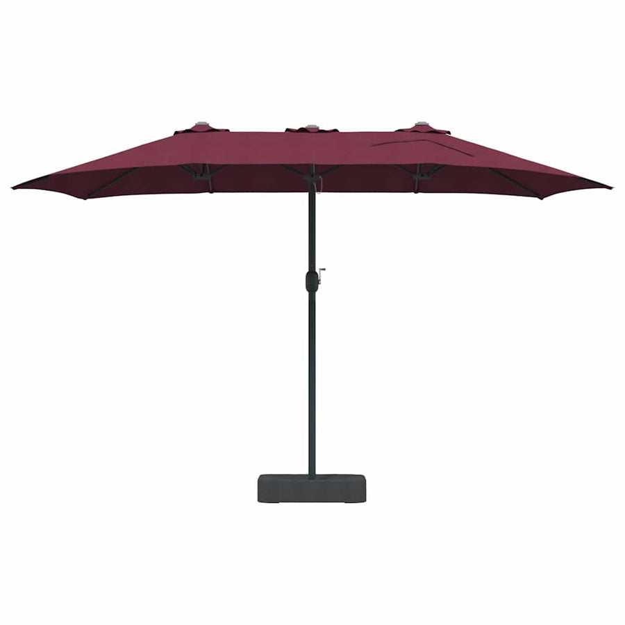 Tuinparasol Bordeauxrood 385 x 209 x 244 cm Stof