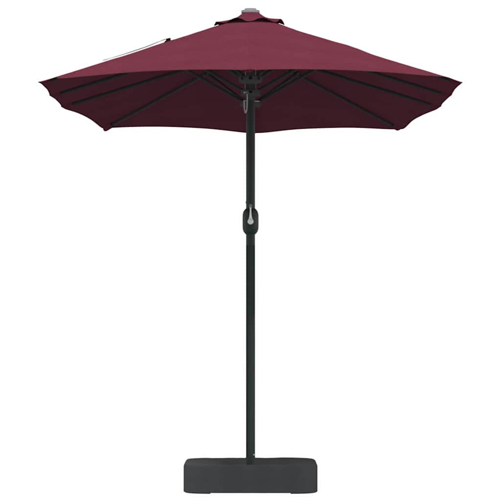 Tuinparasol Bordeauxrood 385 x 209 x 244 cm Stof