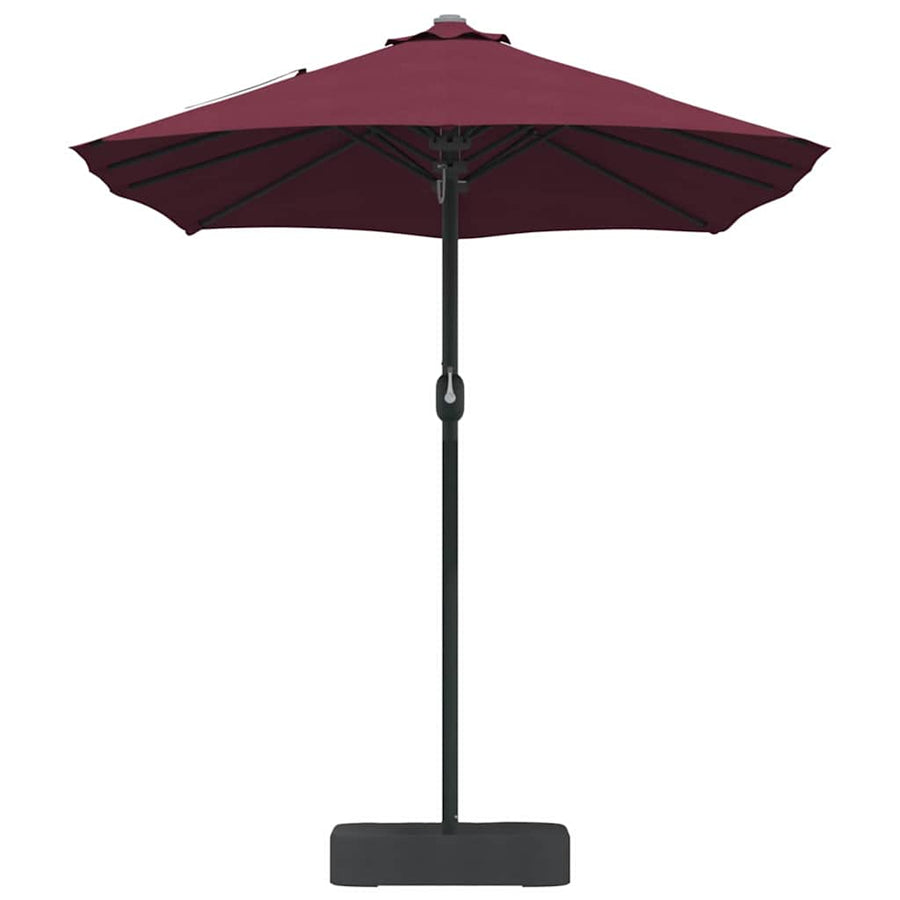 Tuinparasol Bordeauxrood 385 x 209 x 244 cm Stof