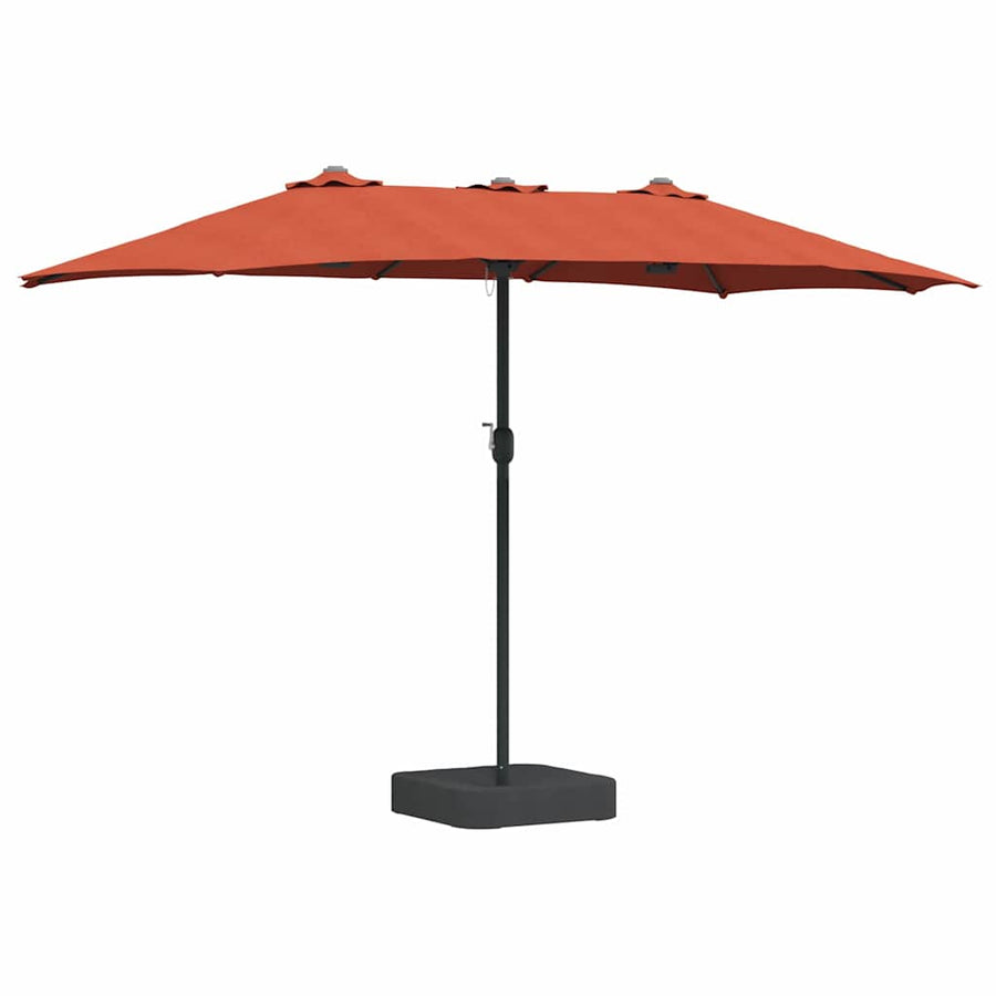 Tuinparasol Terracotta 385 x 209 x 244 cm Stof
