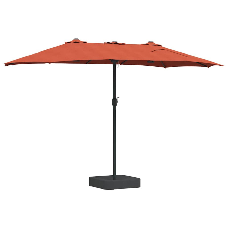 Tuinparasol Terracotta 385 x 209 x 244 cm Stof