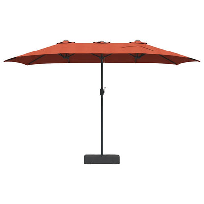 Tuinparasol Terracotta 385 x 209 x 244 cm Stof