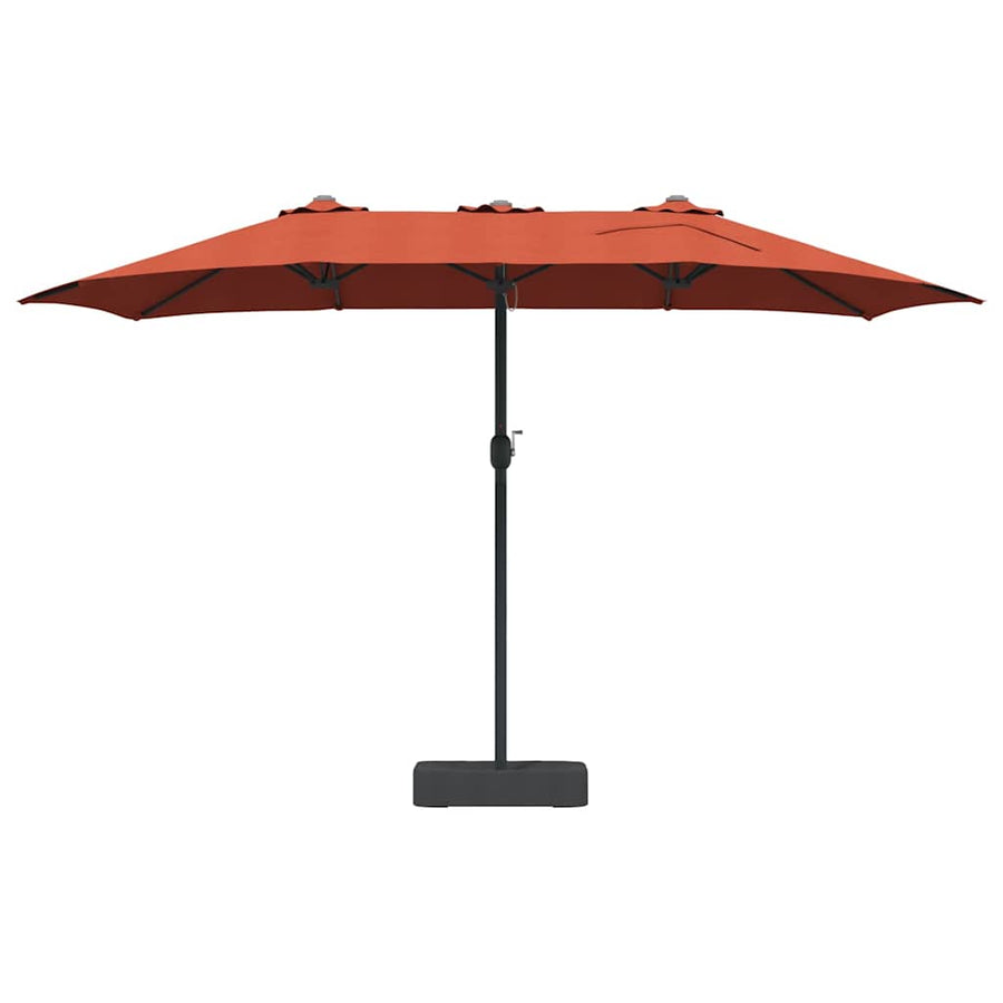 Tuinparasol Terracotta 385 x 209 x 244 cm Stof
