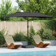 Tuinparasol 385x209x244 cm zwart