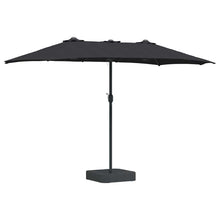 Tuinparasol Zwart 385 x 209 x 244 cm Stof