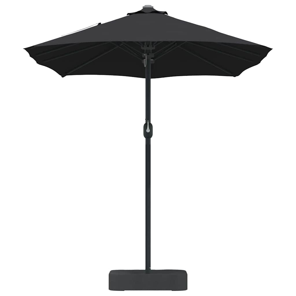 Tuinparasol Zwart 385 x 209 x 244 cm Stof