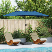 Tuinparasol Azurblauw 385x209x244 cm polyester staal